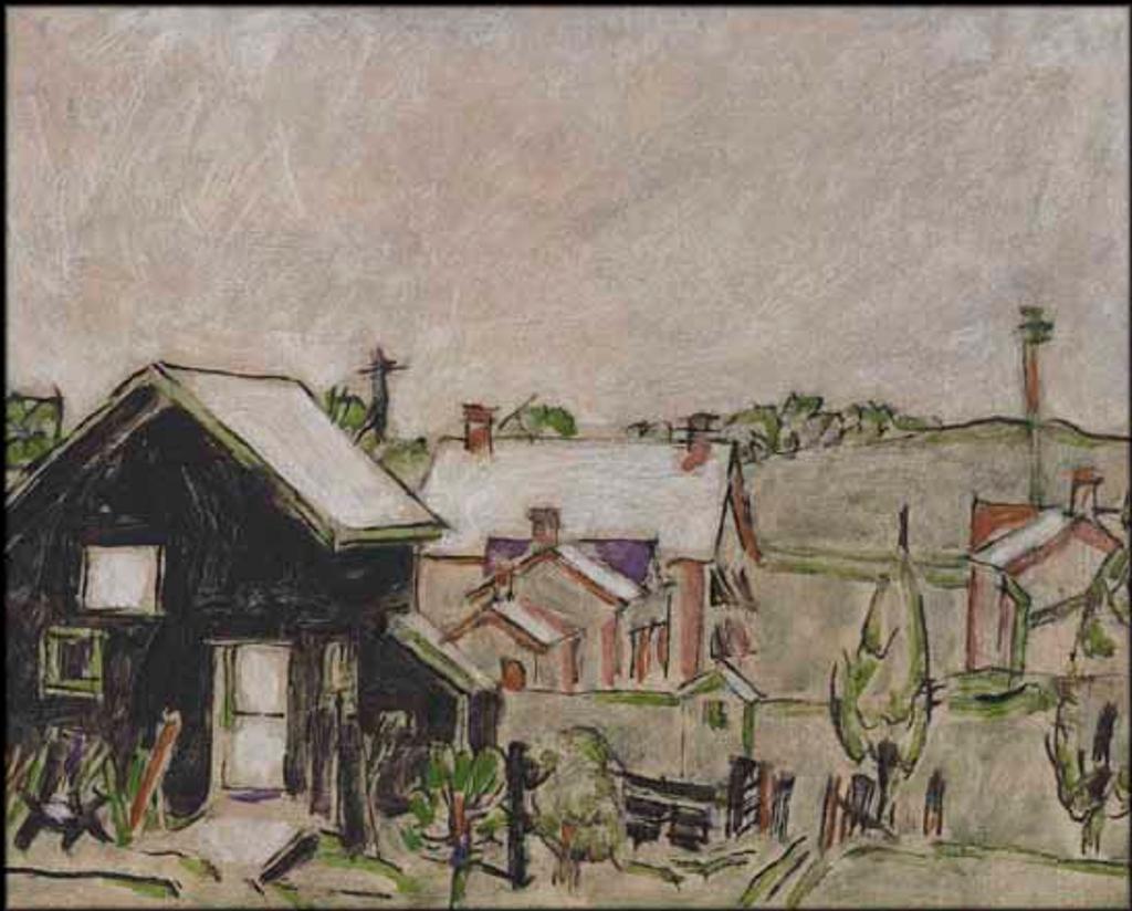 David Browne Milne (1882-1953) - Black Building and the Queen's Hotel from the House on Wallace Street, Palgrave