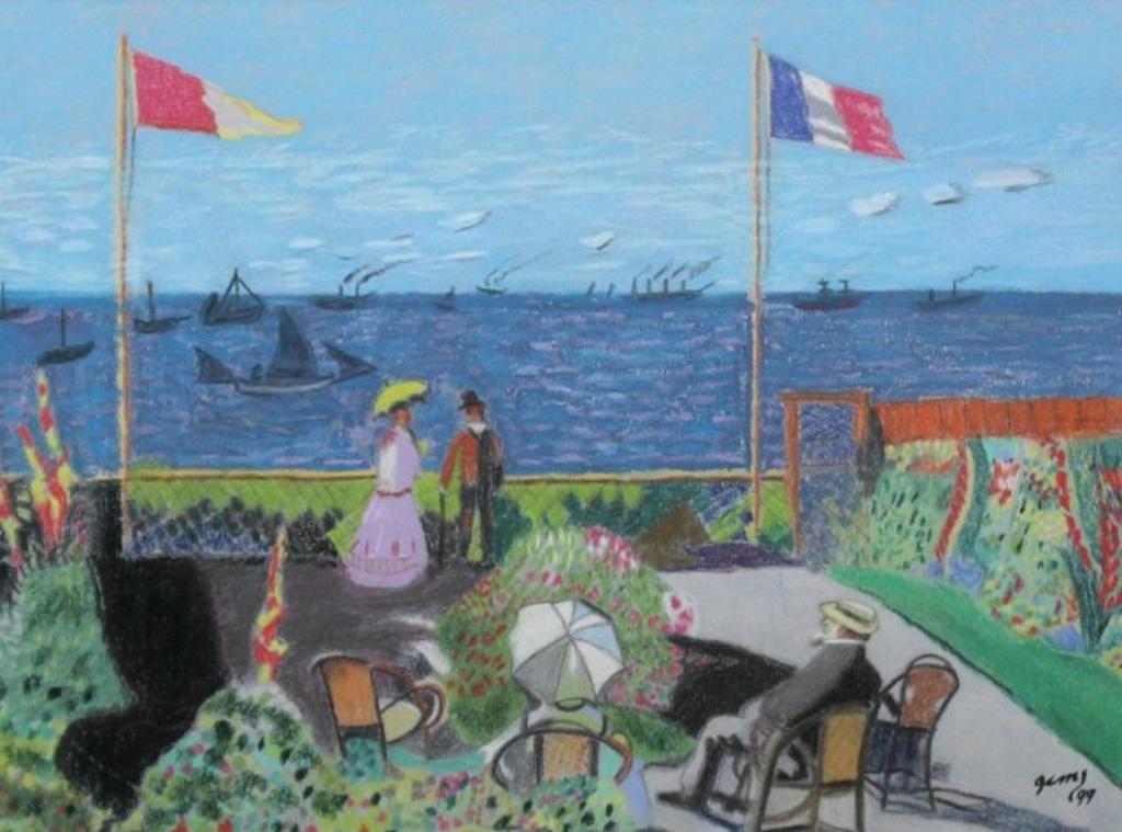 Joseph C. Mahoney - French Garden Along Seaside