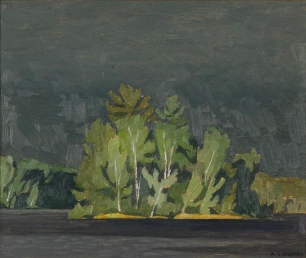 Alfred Joseph (A.J.) Casson (1898-1992) - Island on the Madawaska (1968)