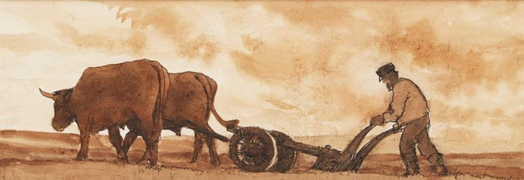Clarence Alphonse Gagnon (1881-1942) - Ploughing