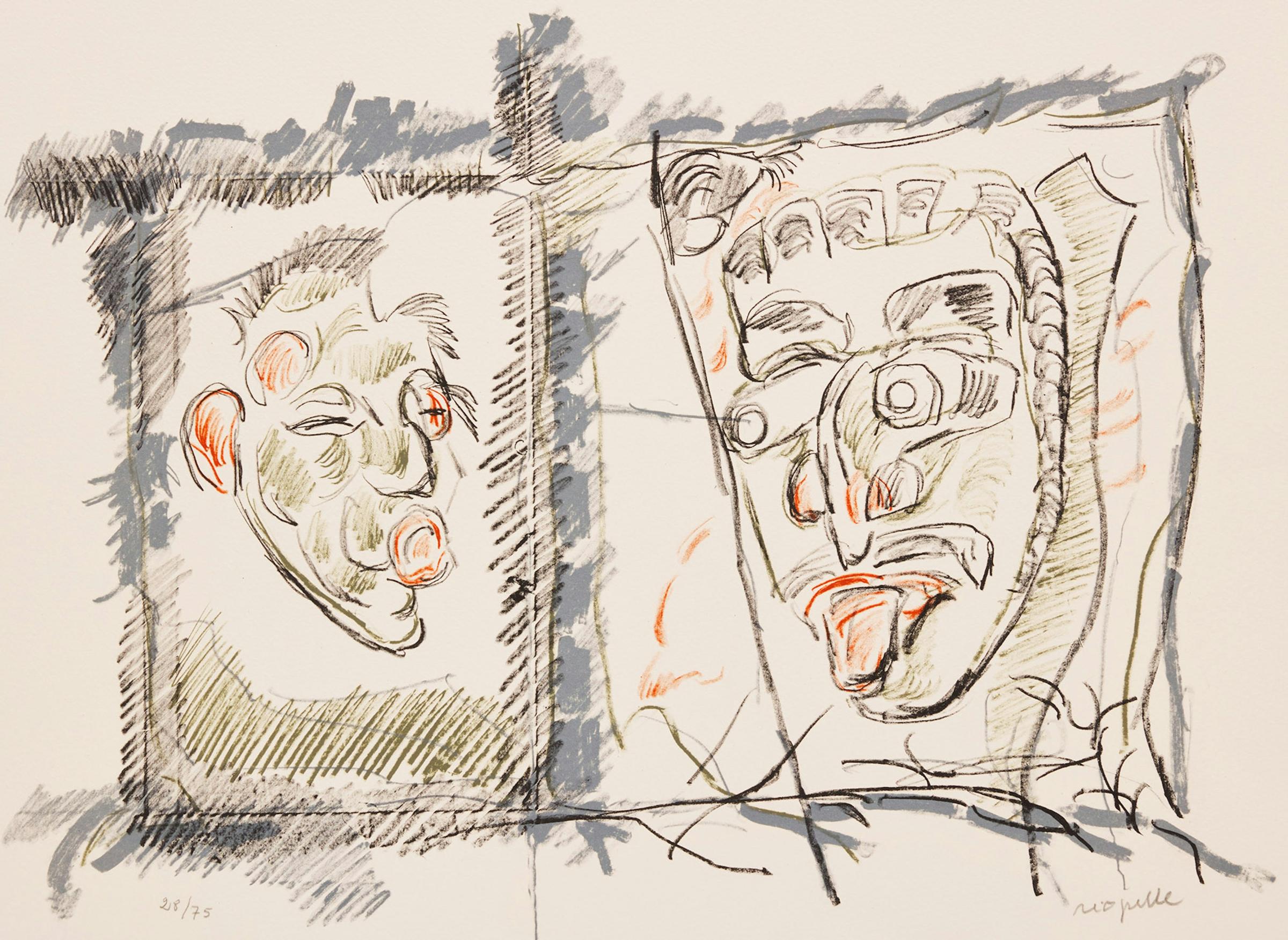 Jean-Paul Riopelle (1923-2002) - Masques, 1979
