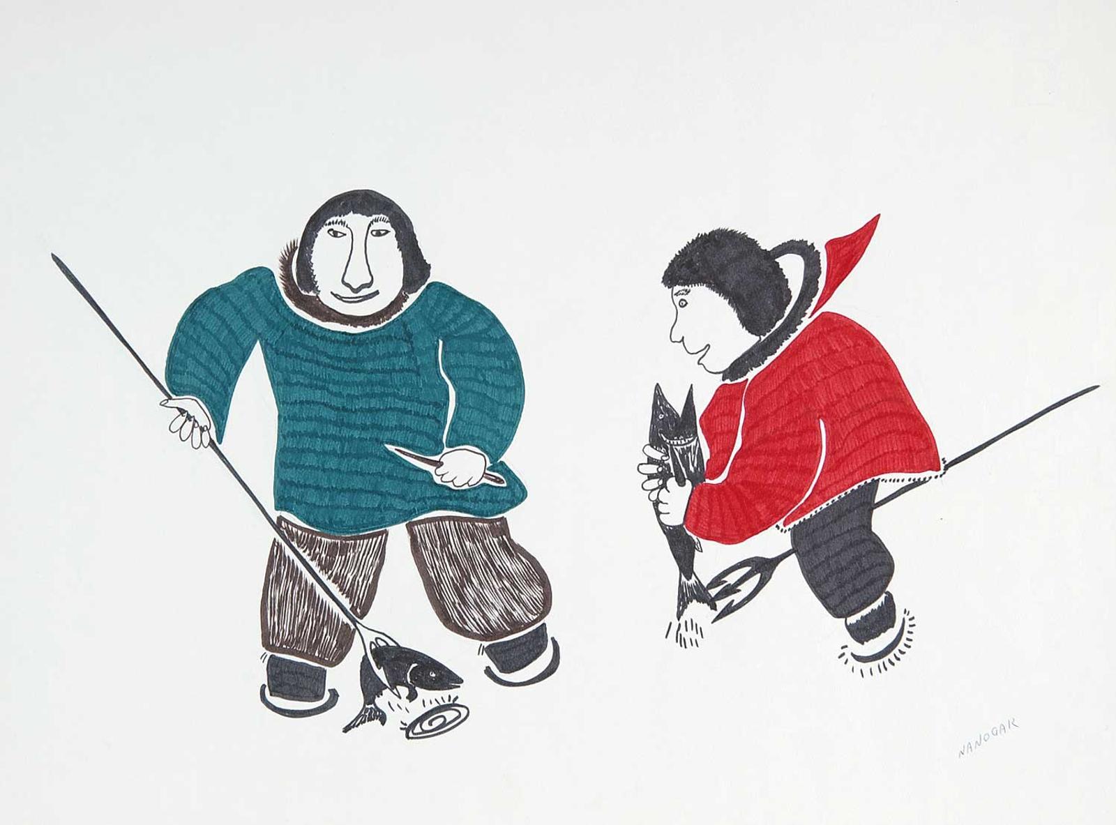 Nanogak - Two Boys Spearing Fish