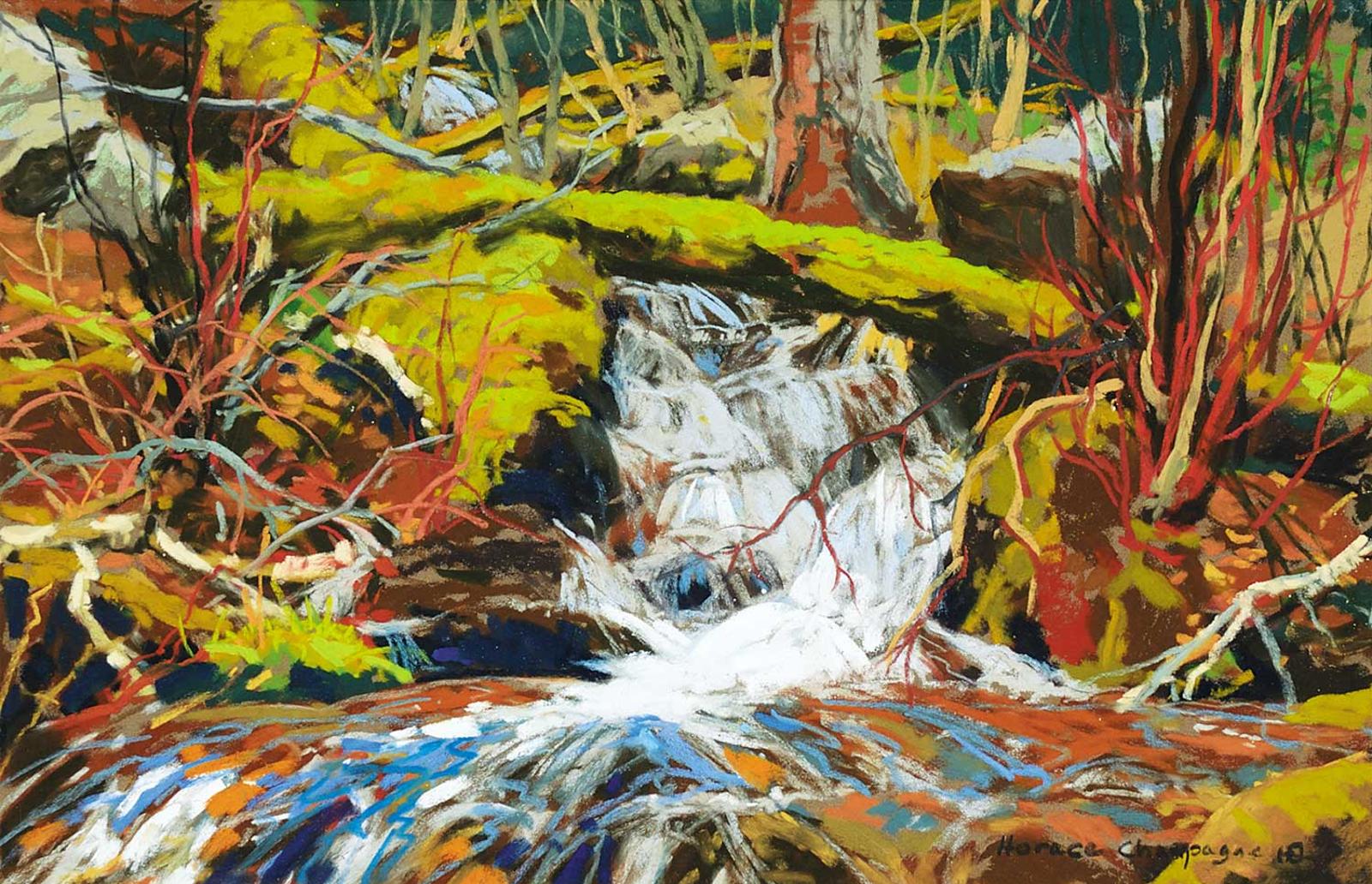 Horace Champagne (1937) - Spring Run-Off, Deep in the Forest, Parc de la Jacques Cartier, Quebec