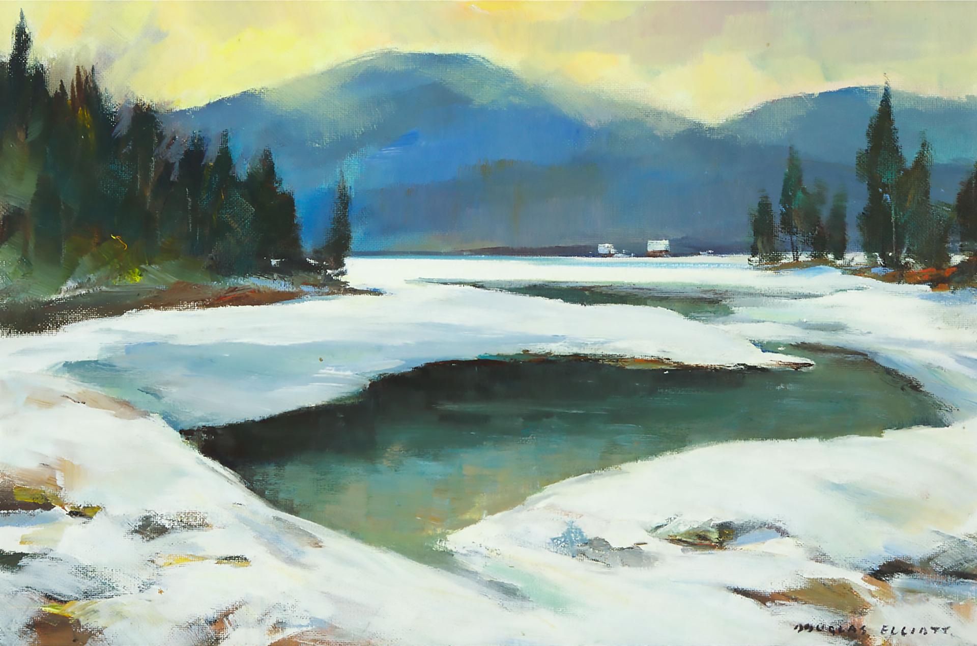 Douglas Ferfguson Elliott (1916-2012) - Spring Break-Up, Laurentians