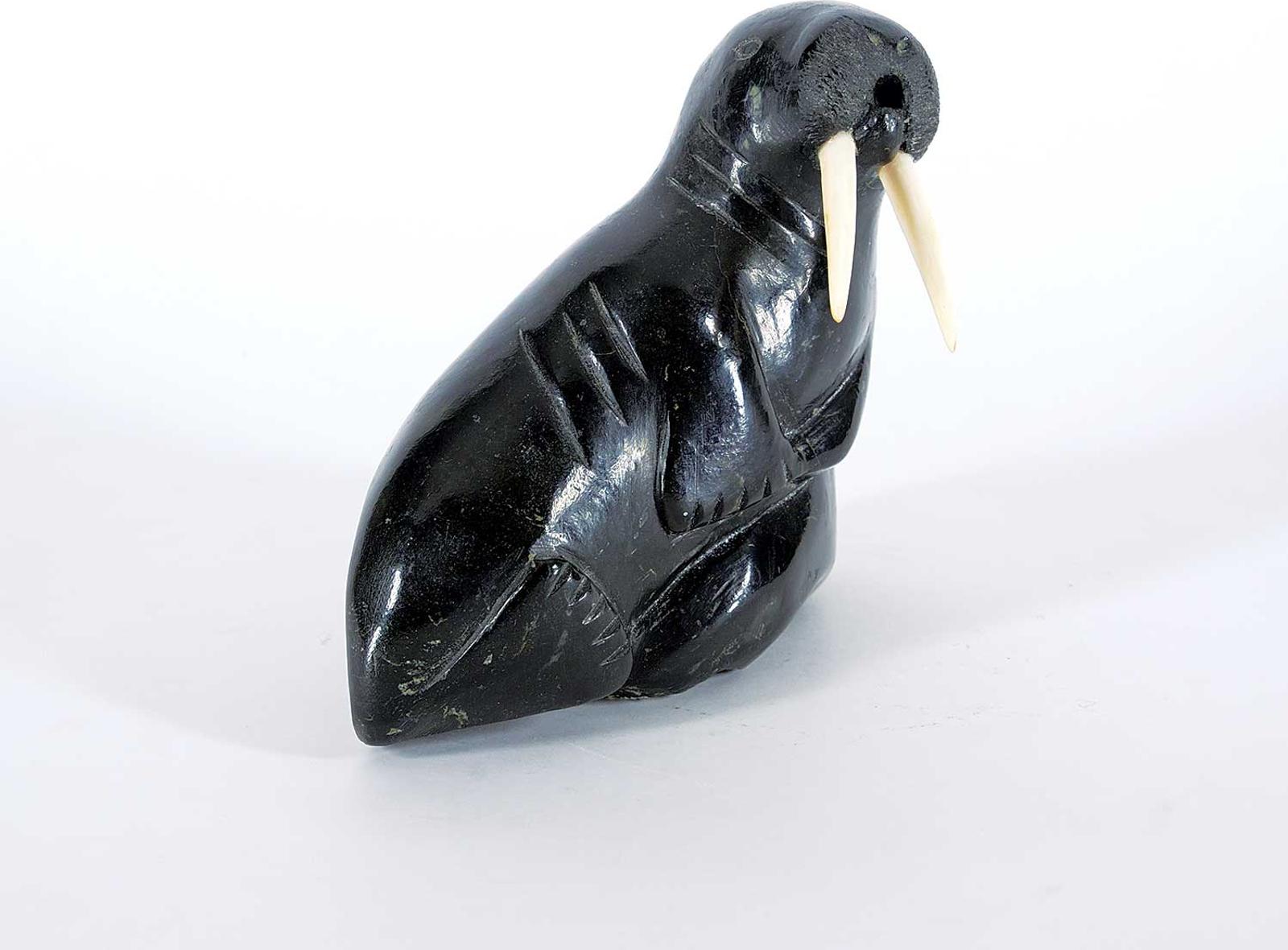 Nowrakudluk - Untitled - Walrus with Large Tusks