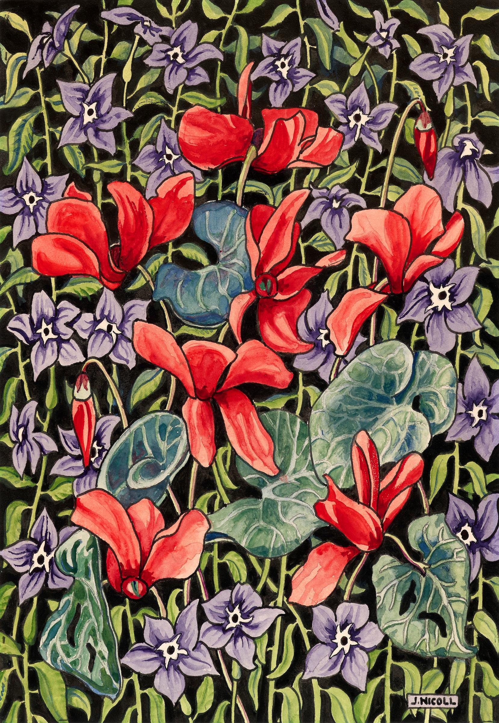 Jim Nicoll - Flower Piece, c. 1945