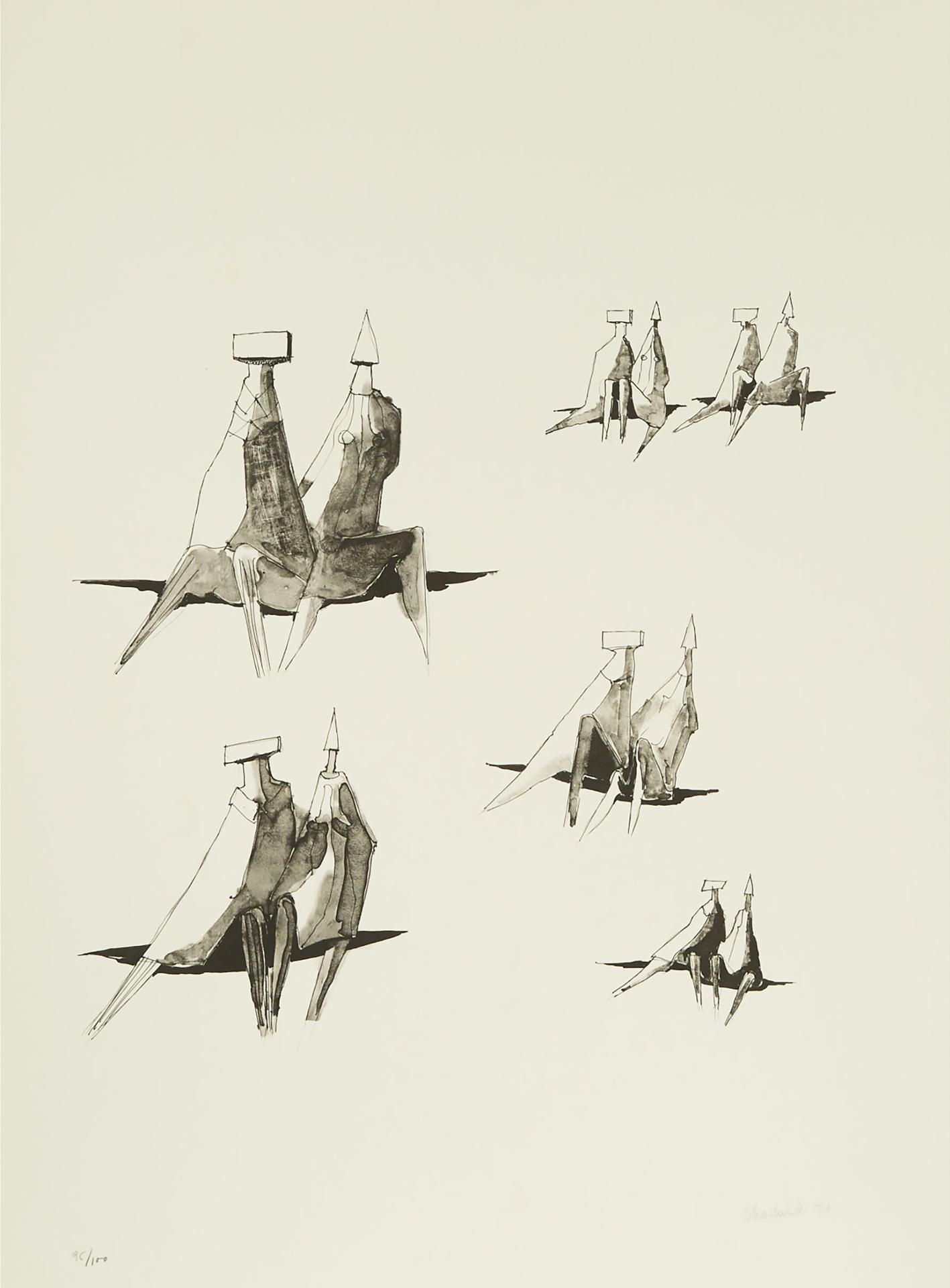 Lynn Russell Chadwick (1914-2003) - Seated Figures, 1971