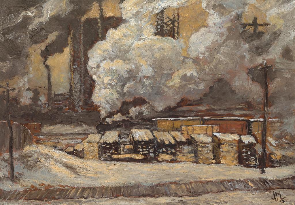 James Edward Hervey (J.E.H.) MacDonald (1873-1932) - Tracks and Traffic