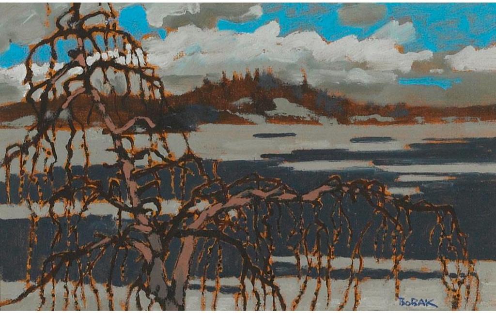 Bruno Joseph Bobak (1923-2012) - Tamarack In Spring