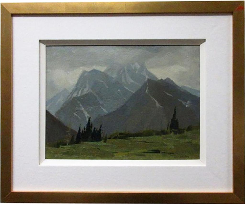 Alan Caswell Collier (1911-1990) - Rain In The Rockies (Also Titled Kananaskis Trail, Alberta)