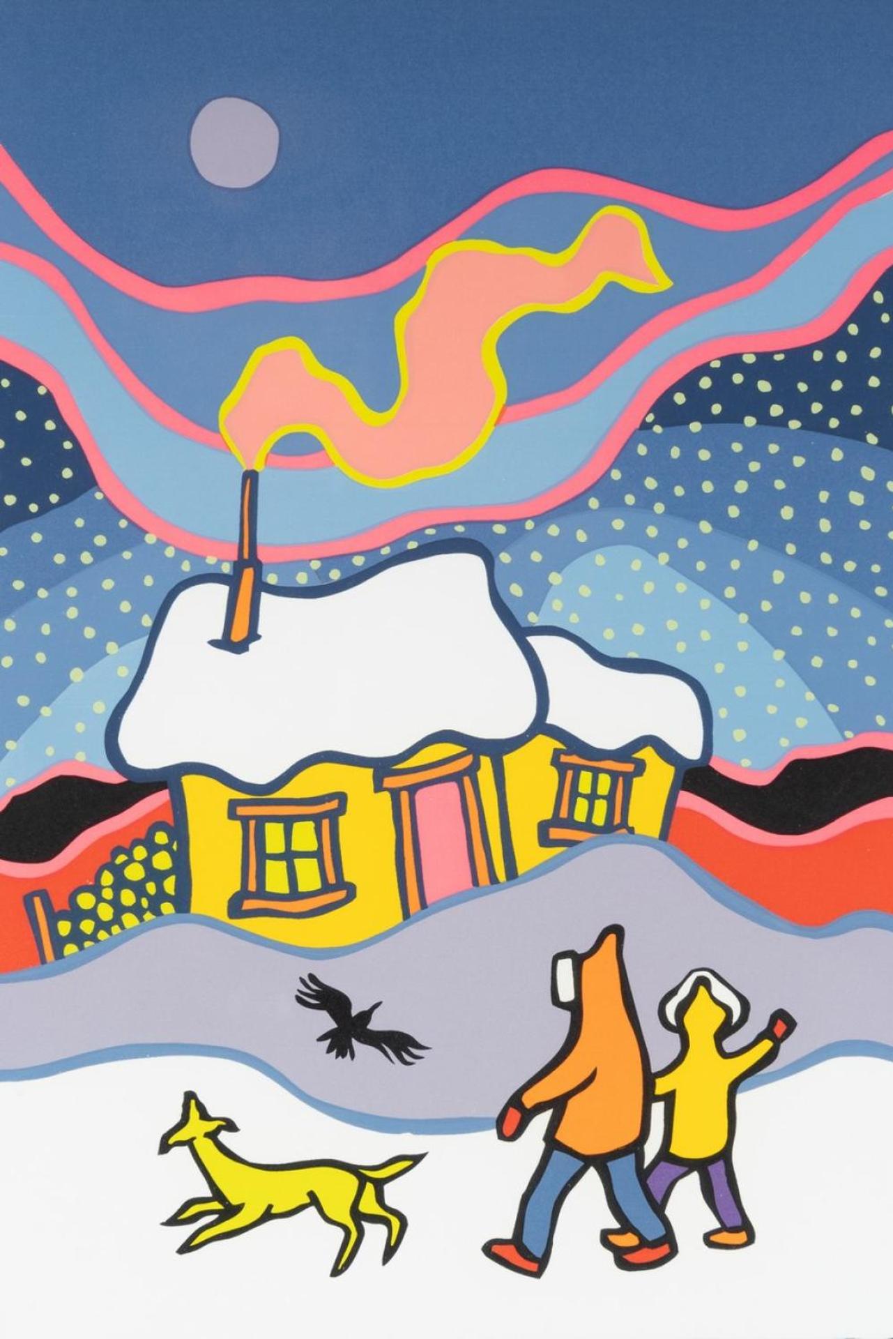 Ted Harrison (1926-2015) - Winter Day