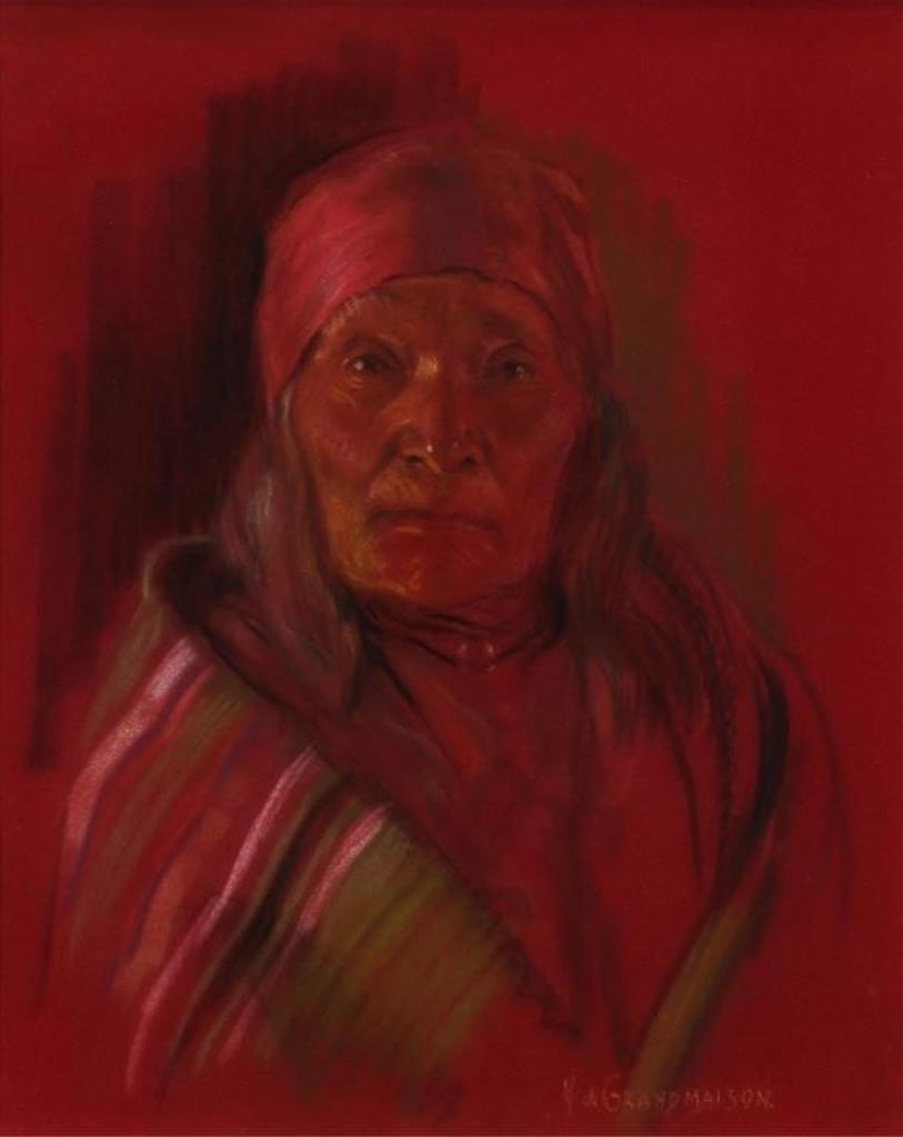 Nicholas (Nickola) de Grandmaison (1892-1978) - Mrs. Raw Eater, North Blackfoot