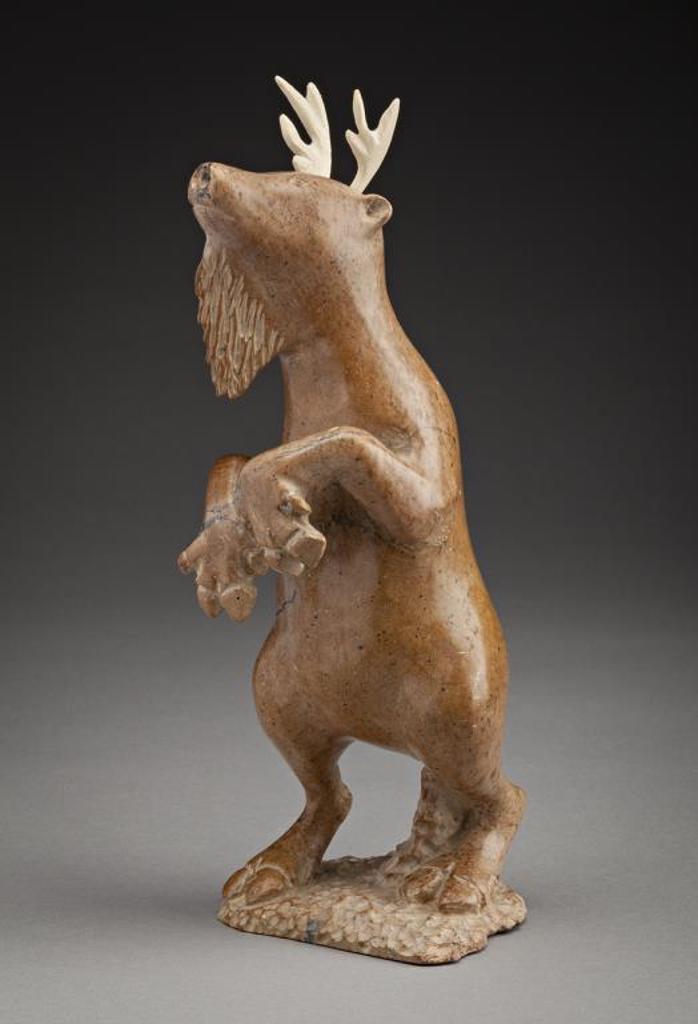 Enook Manomie (1941-2006) - Rearing Caribou