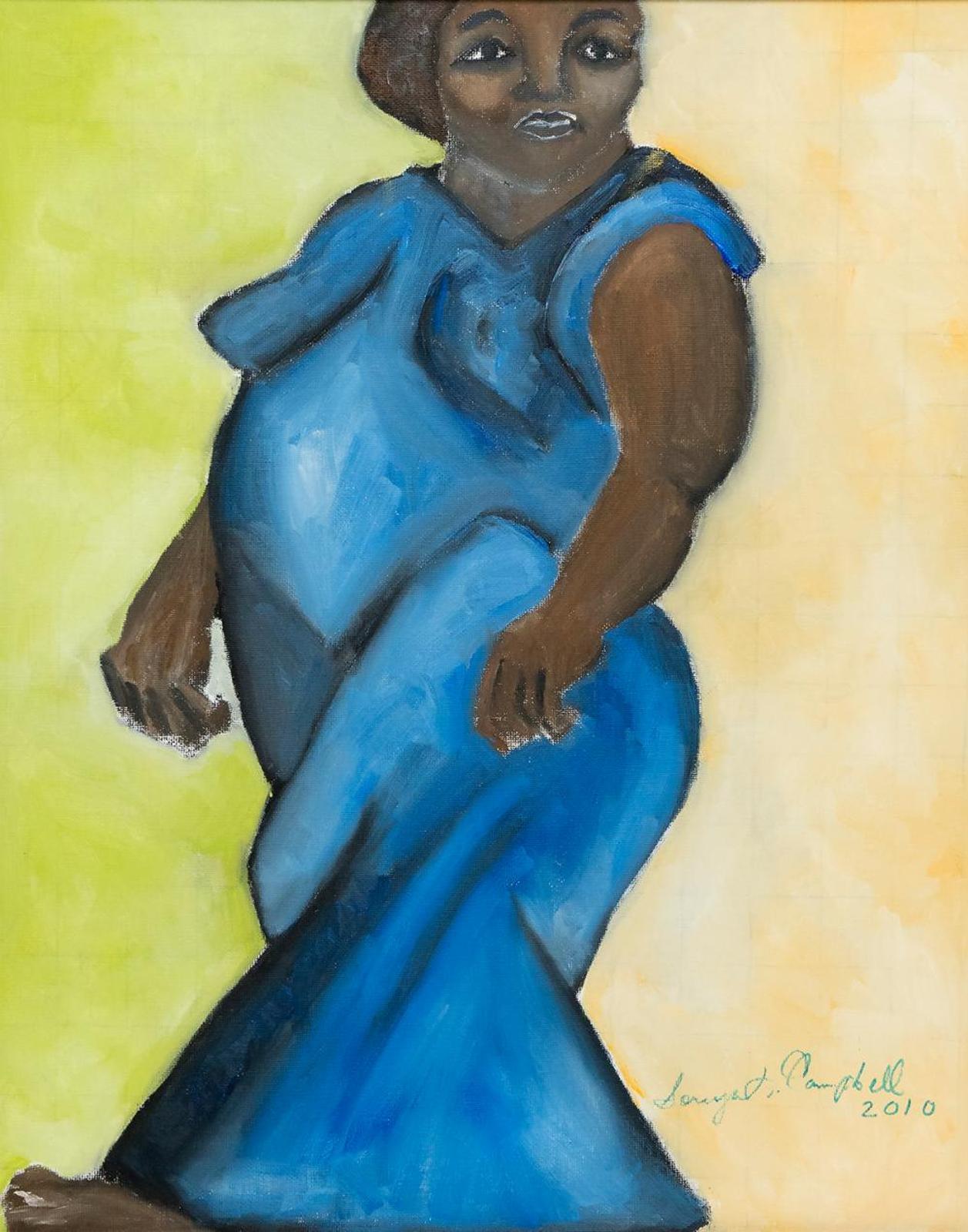 Sonya Campbell - Lady in Blue Dress