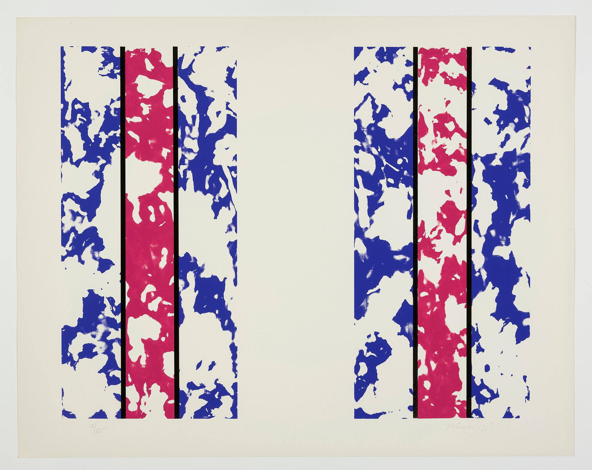 Jean Albert McEwen (1923-1999) - Sans titre / Untitled (Magenta-Violet), 1967