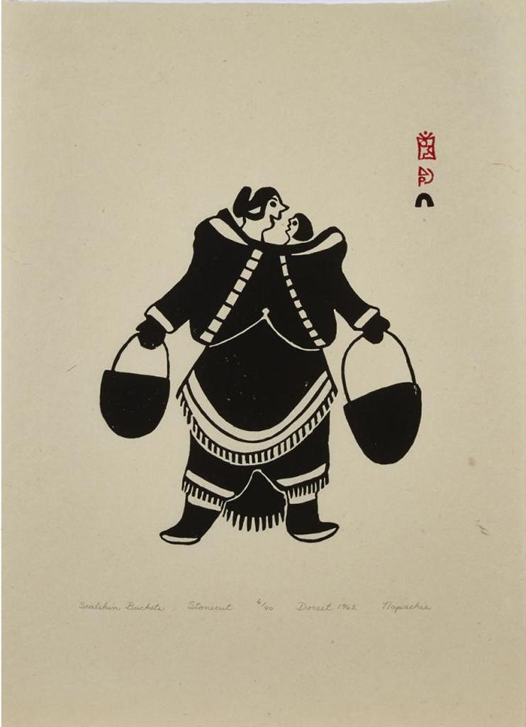 Napatchie Pootoogook (1938-2002) - Sealskin Buckets