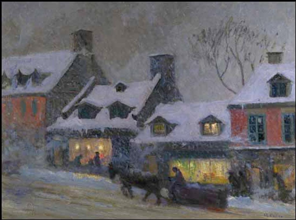 Maurice Galbraith Cullen (1866-1934) - The Bird Shop, St. Lawrence Street