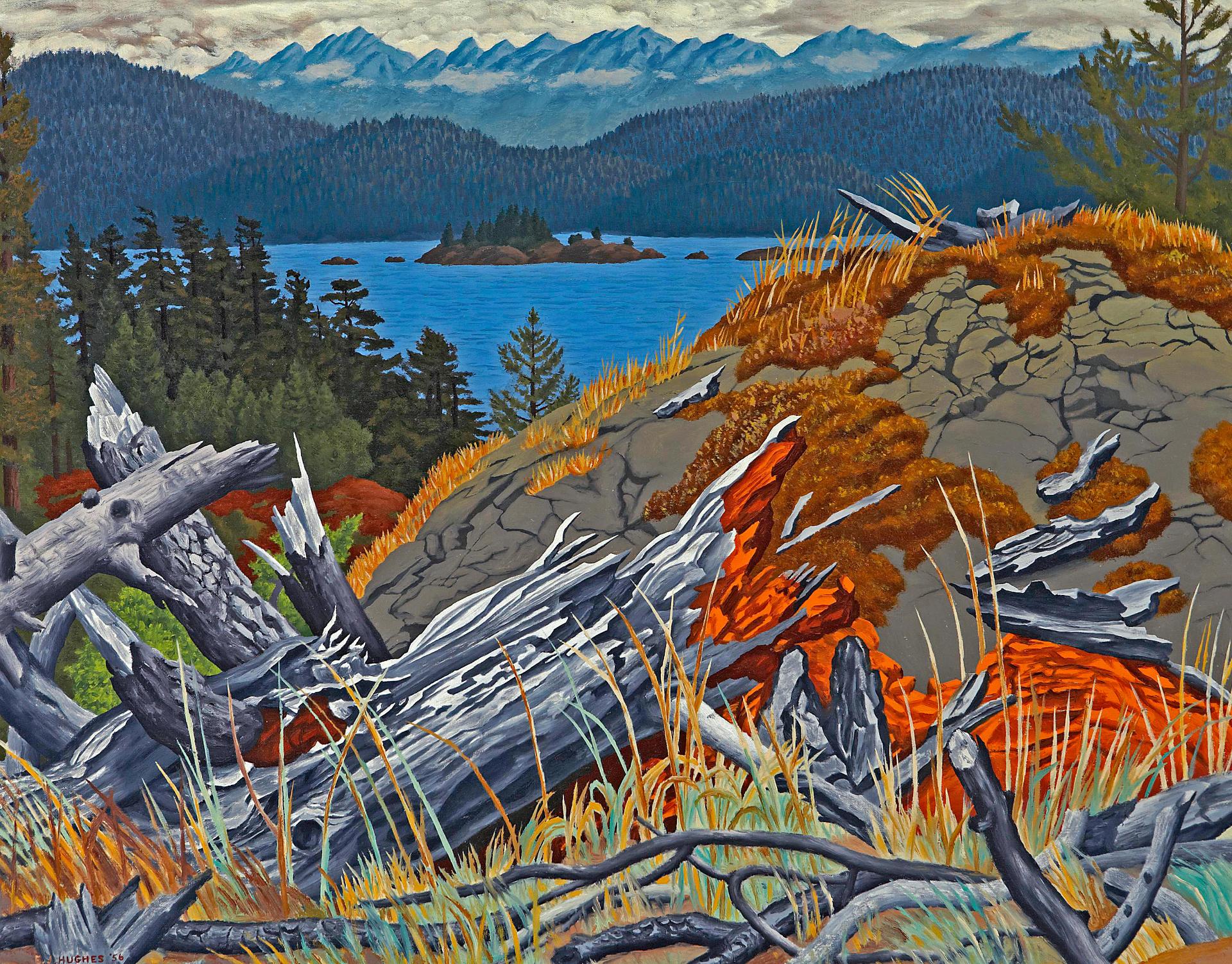 Edward John (E. J.) Hughes (1913-2007) - Saseenos Hilltop