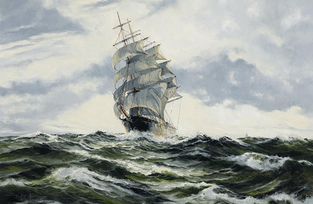 Robert McVittie (1935-2002) - A Following Breeze, The Yankee Clipper Black Hawk