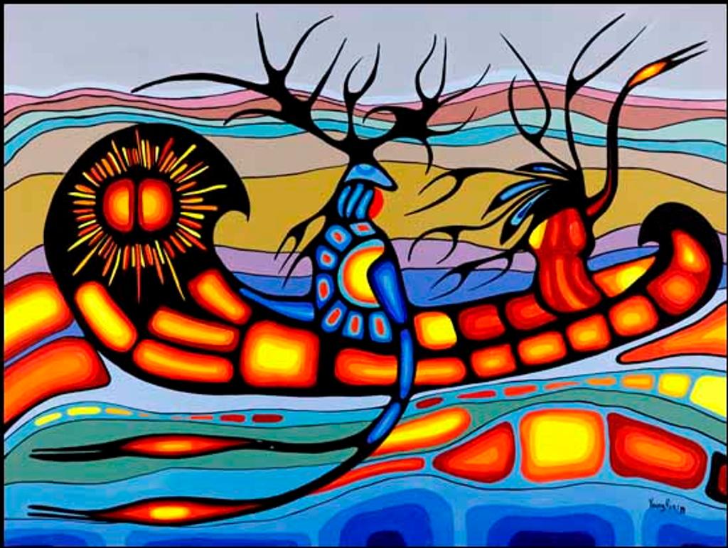 Cecil Robert Youngfox (1942-1987) - Returning to Happy Hunting Grounds