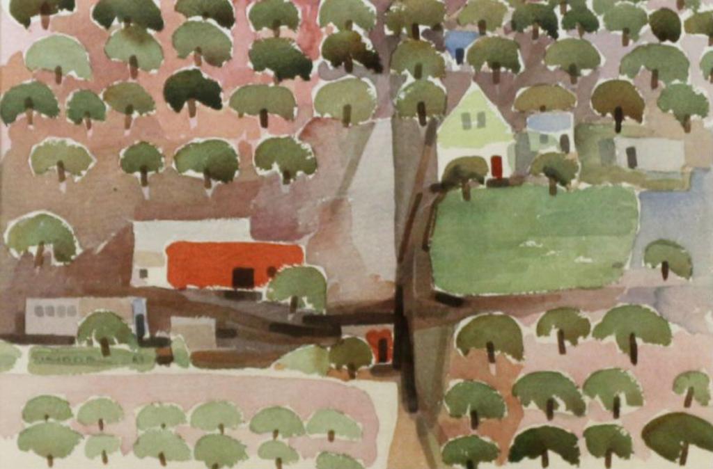 Luke Orton Lindoe (1913-1998) - Orchard; 1989