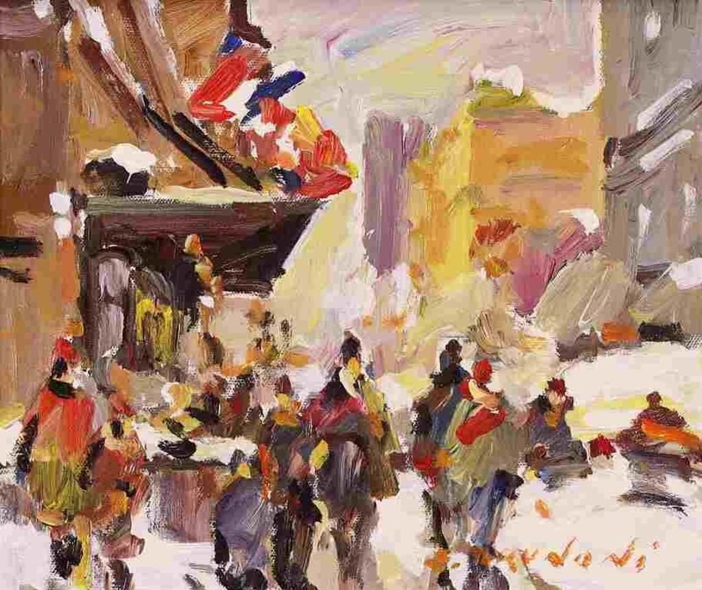 Serge Brunoni (1938-2020) - Front Of The Ritz Carlton, Montreal