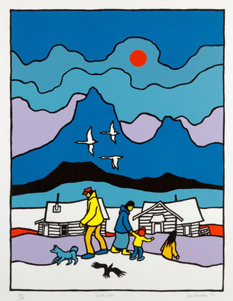 Ted Harrison (1926-2015) - Wild Geese (03454/328)