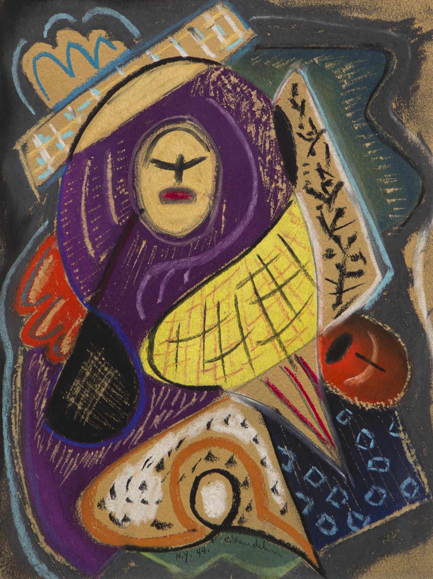 Charles Daudelin (1920-2001) - Le philosophe hindou, 1944