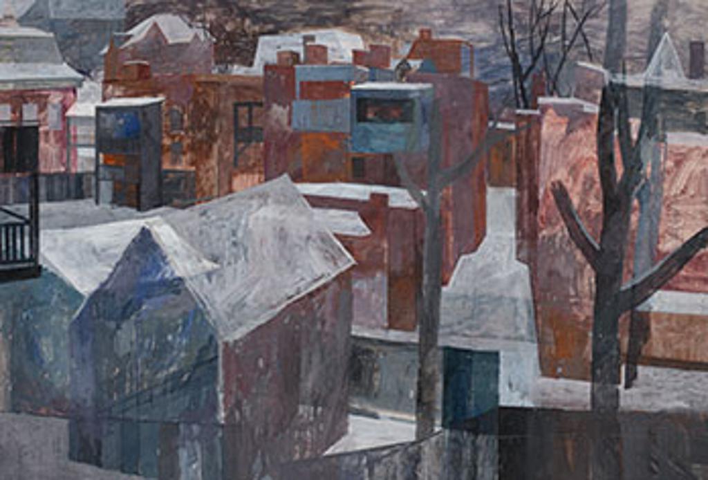 Betty Roodish Goodwin (1923-2008) - Backyard, Montreal