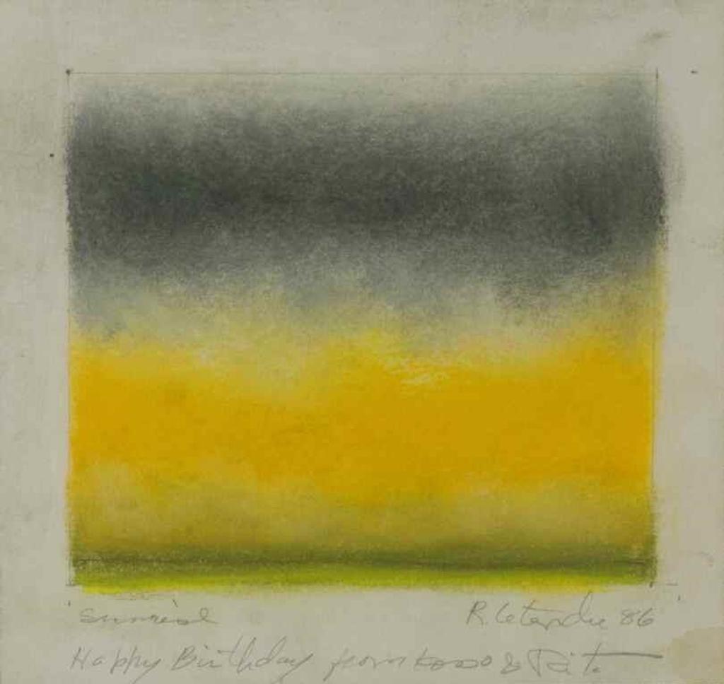 Rita Letendre (1928-2021) - Sunrise (1986)