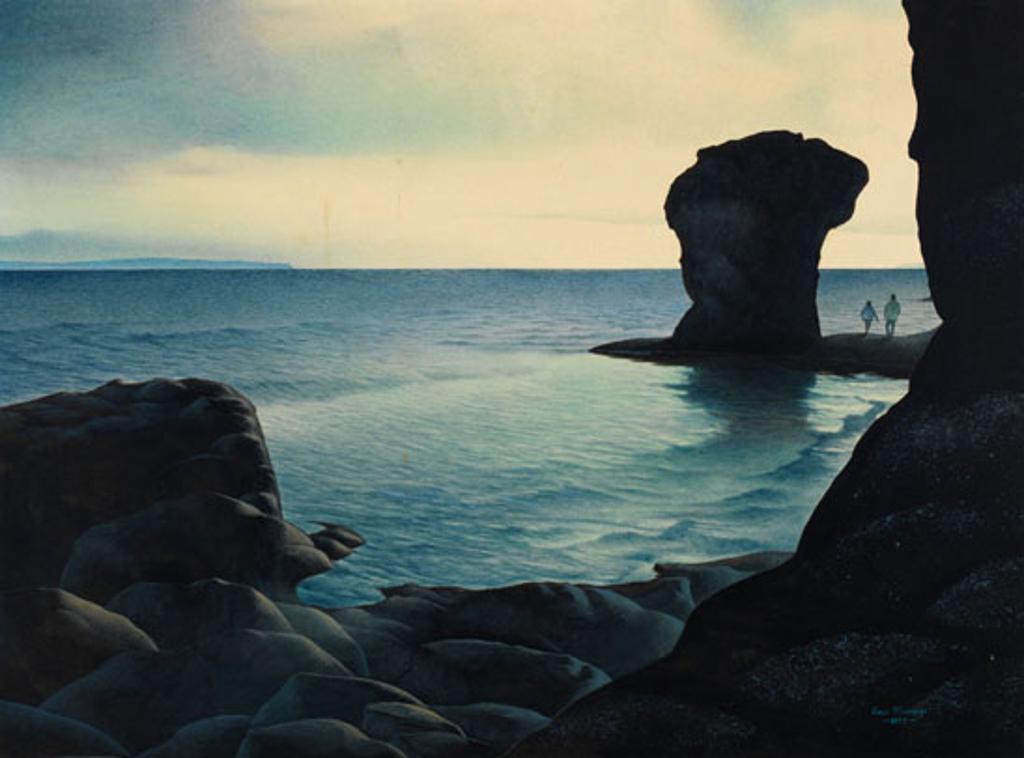Lloyd Fitzgerald (1941) - Dusk at Hopewell Rocks
