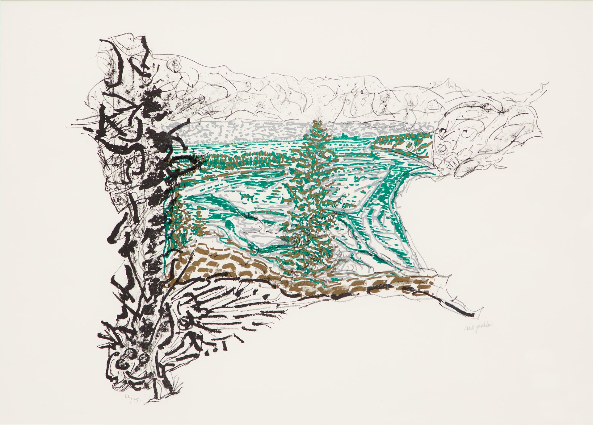 Jean-Paul Riopelle (1923-2002) - Où deux ours sont chassés, 1985-1989