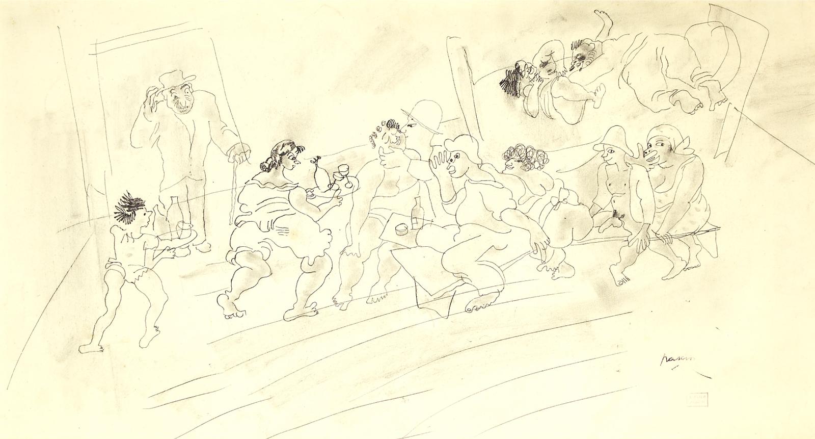 Jules Pascin (1885-1930) - LE DINER, 1927