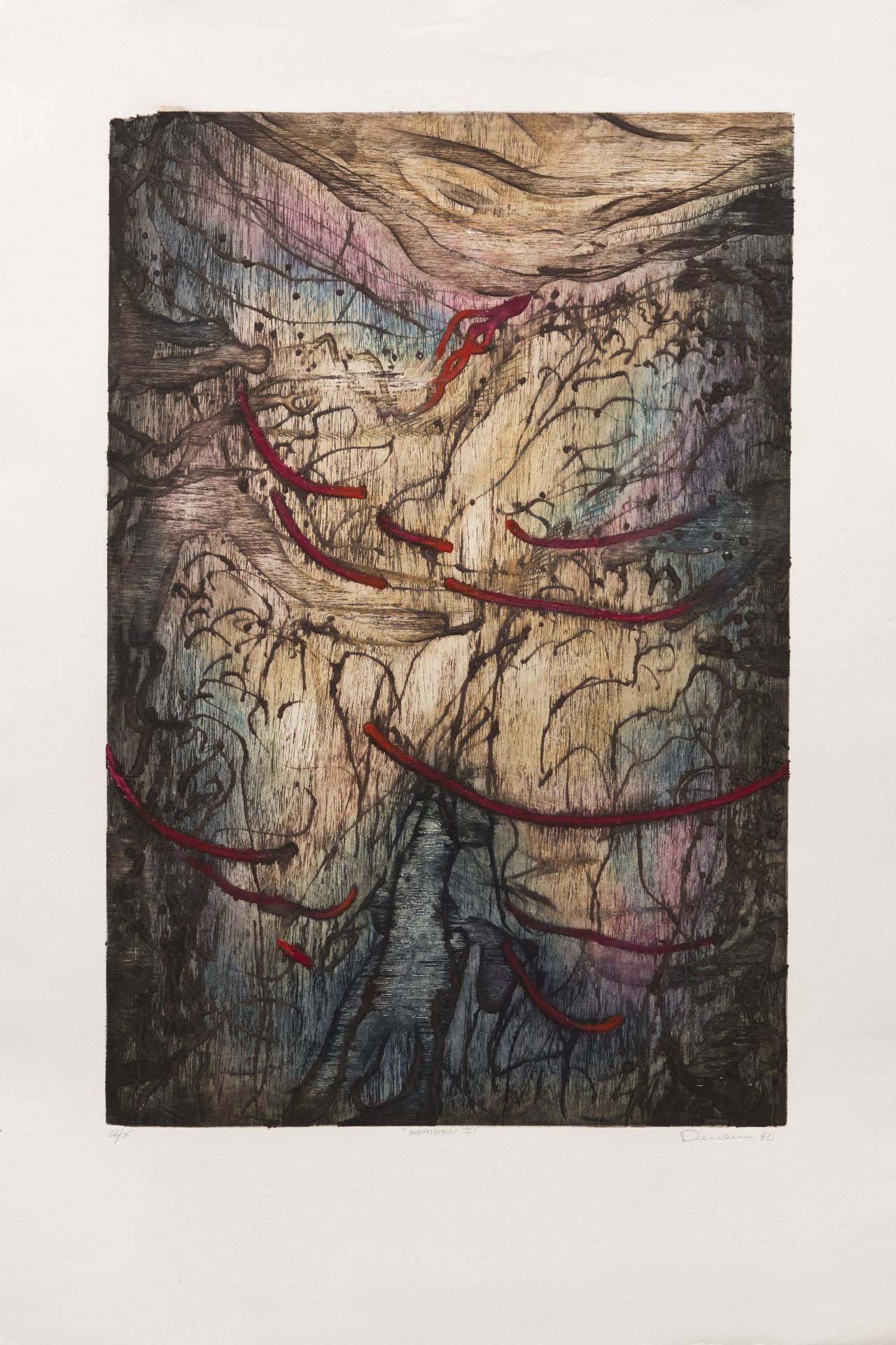 René Derouin (1936) - Méridien I, 1990