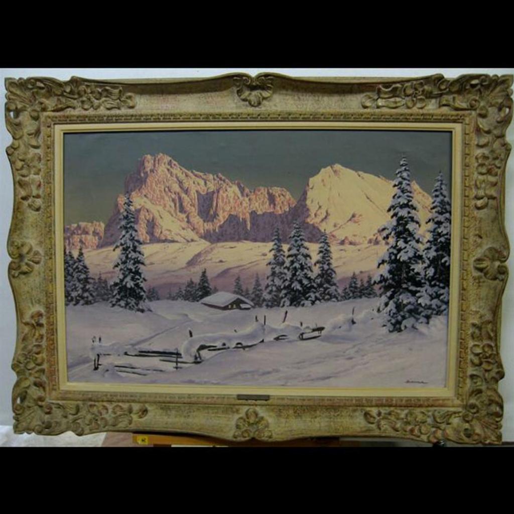 Prof. Hans Barma (1899) - Alpine Sunset