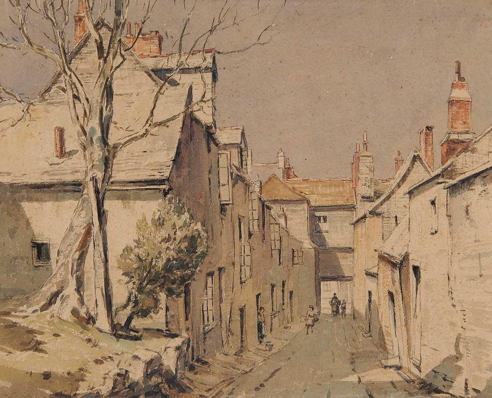 Alfred Crocker Leighton (1901-1965) - Untitled - The Narrow Road