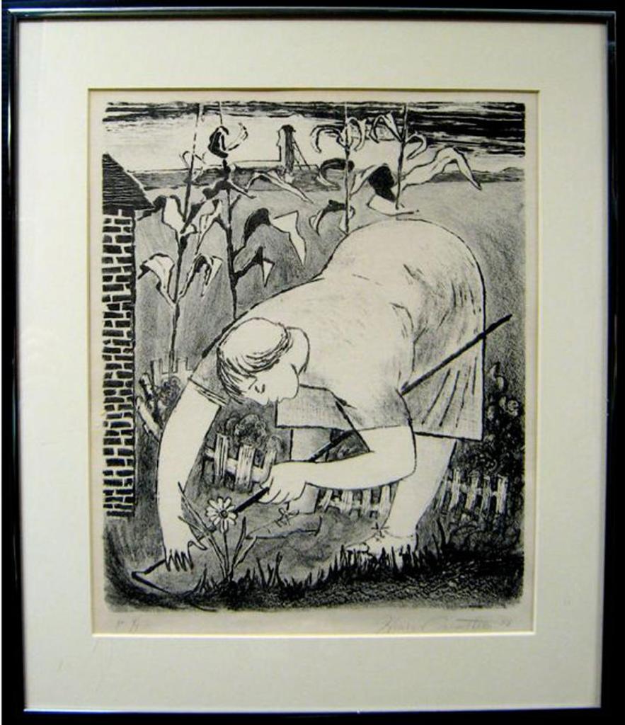 Henry Orenstein (1918-2008) - Weeding The Garden