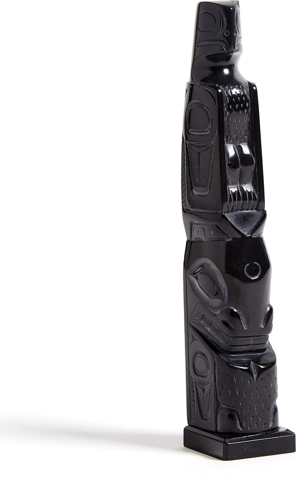 Denny Dixon (1944) - Eagle And Killer Whale Model Totem Pole