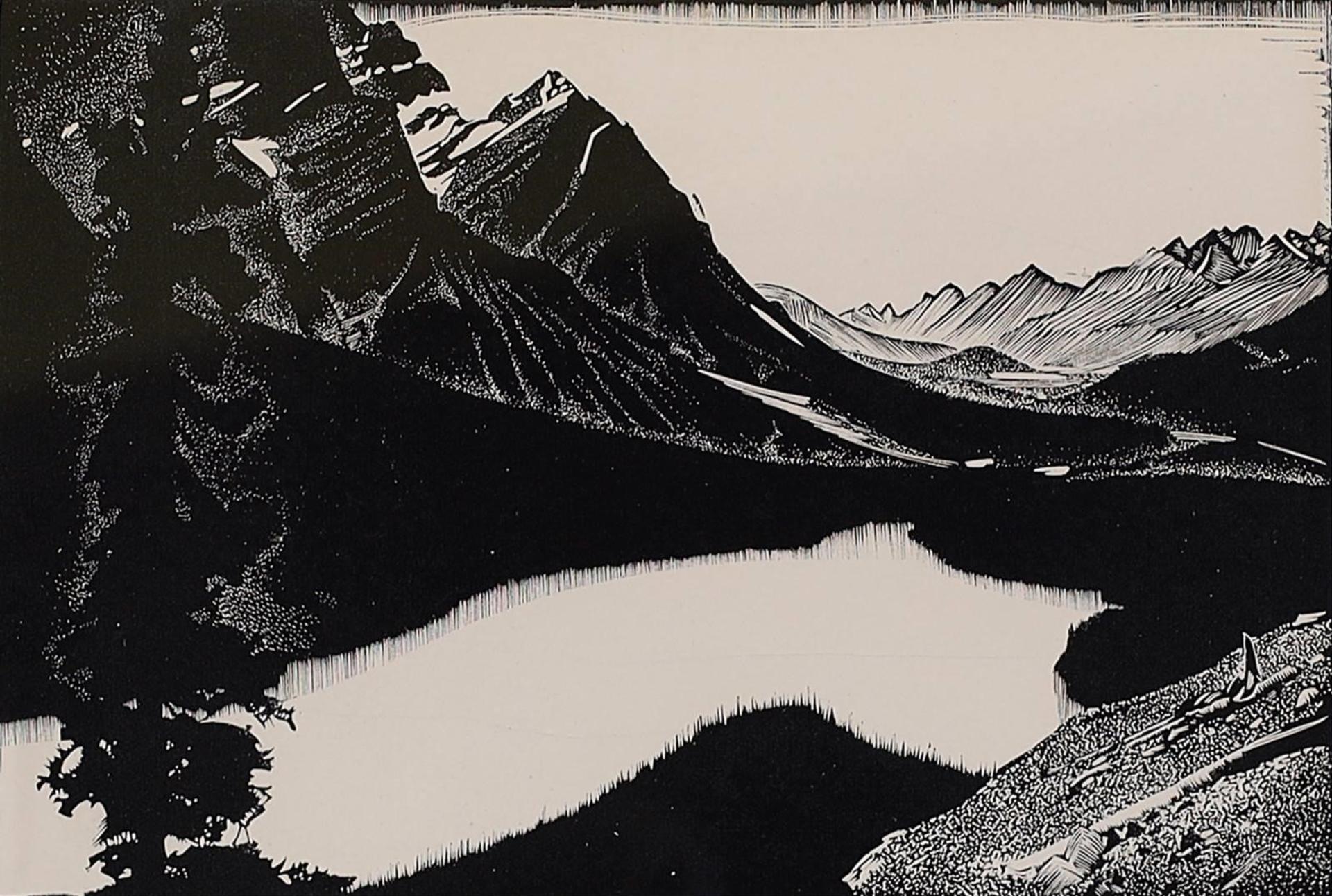 Walter Joseph (W.J.) Phillips (1884-1963) - Mistaya Valley (Peyto Lake); 1937