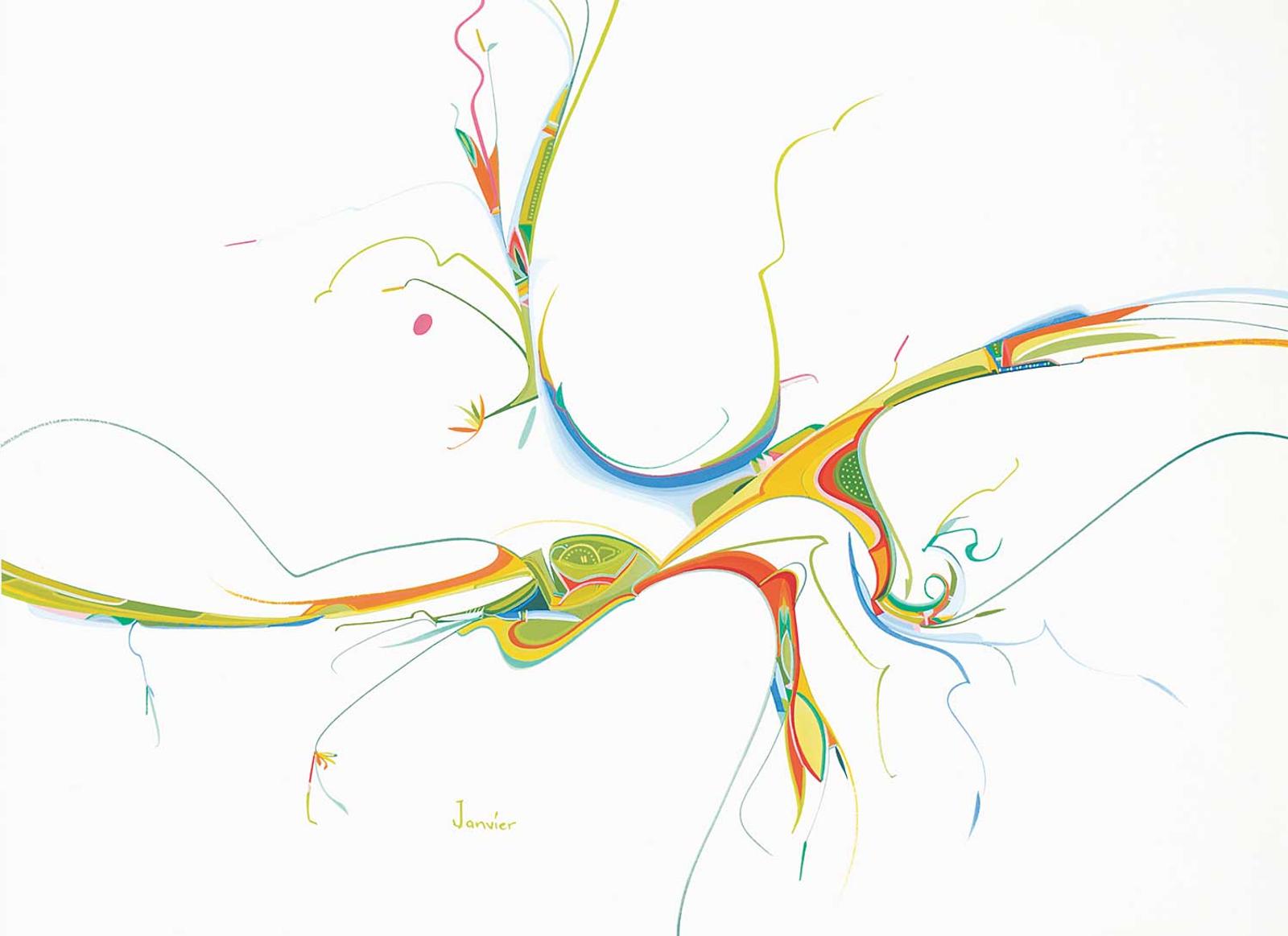 Alex Simeon Janvier (1935-2024) - Untitled - Gentle Roots
