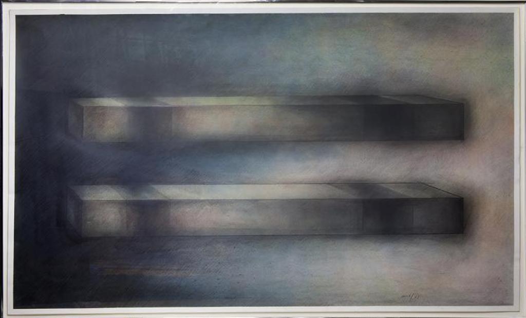Frank Allen Nulf (1931-2015) - Two Boxes Shifting in Space