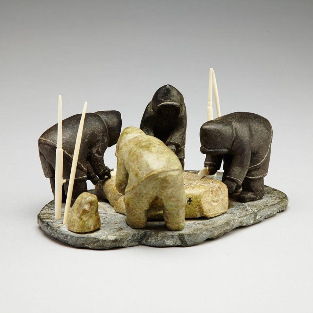 Ennutsiak (1896-1967) - Hunters Butchering A Walrus