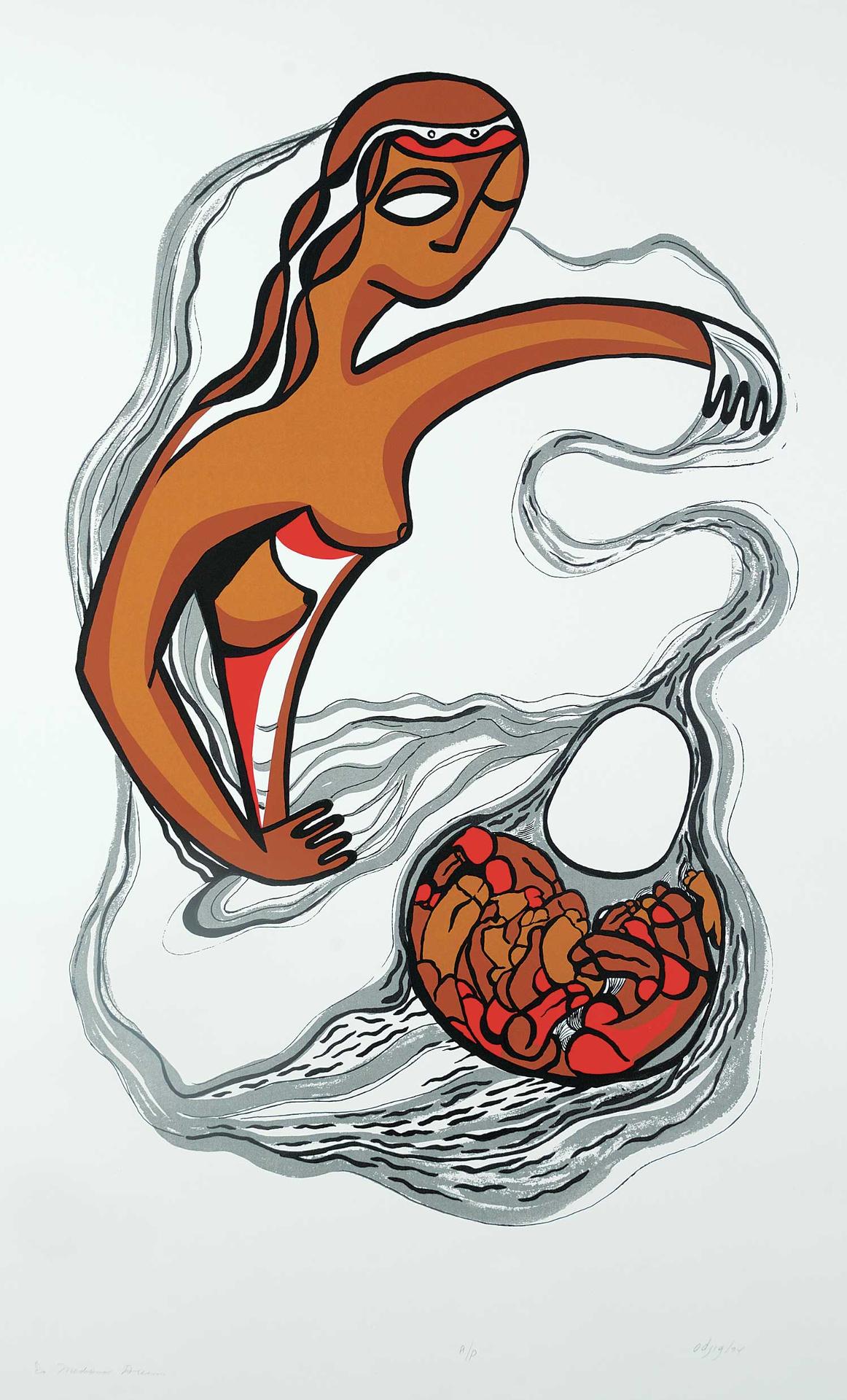 Daphne Odjig (1919-2016) - Medicine Dream  #A/P