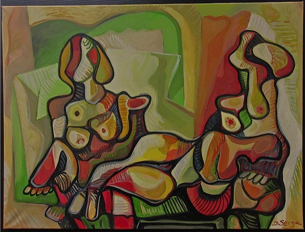 Serge Deherian (1955) - Untitled (Two Nudes)