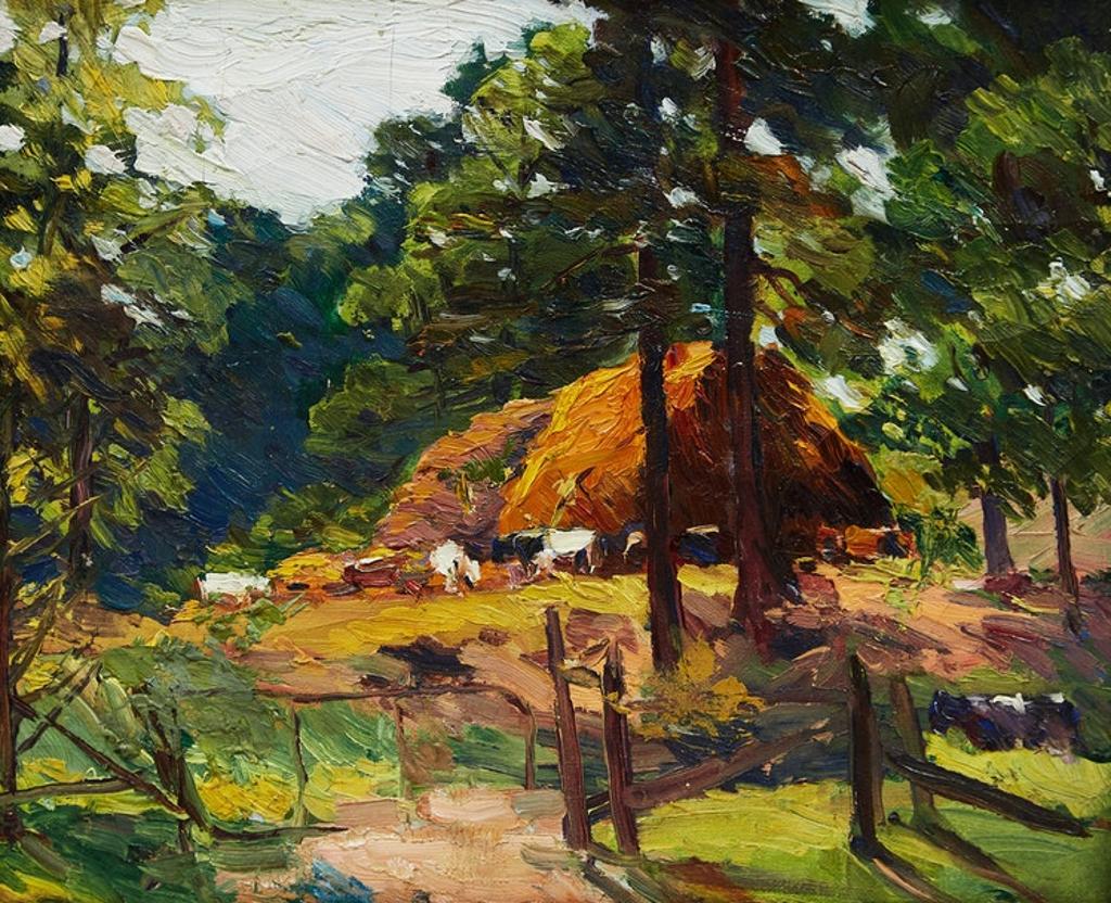 Elizabeth Annie Mcgilllivray Knowles (1866-1928) - Cattle Feeding