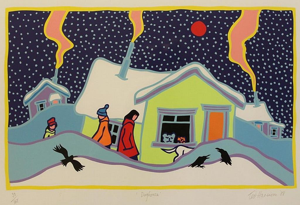 Ted Harrison (1926-2015) - colour silkscreen