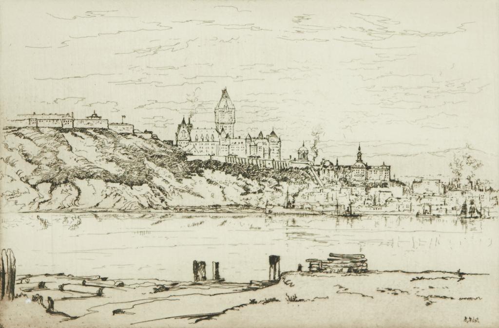 Robert Wakeham Pilot (1898-1967) - Quebec from Pointe Levis