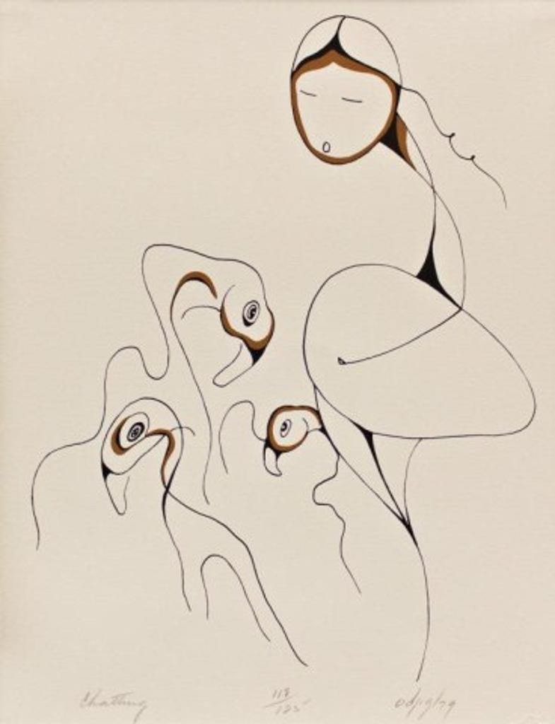 Daphne Odjig (1919-2016) - Chatting