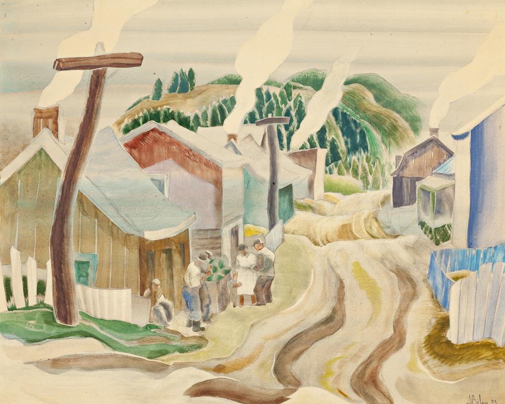 Andre Charles Bieler (1896-1989) - A LAube, St-Urbain