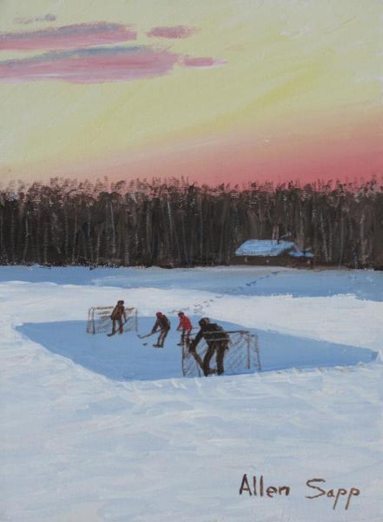 Allen Fredrick Sapp (1929-2015) - Hockey Game
